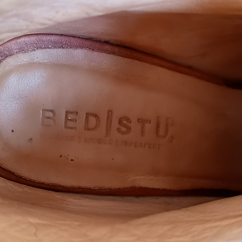 Bed|Stu Leather Ankle Peek Toe Booties - Picture 6 of 7